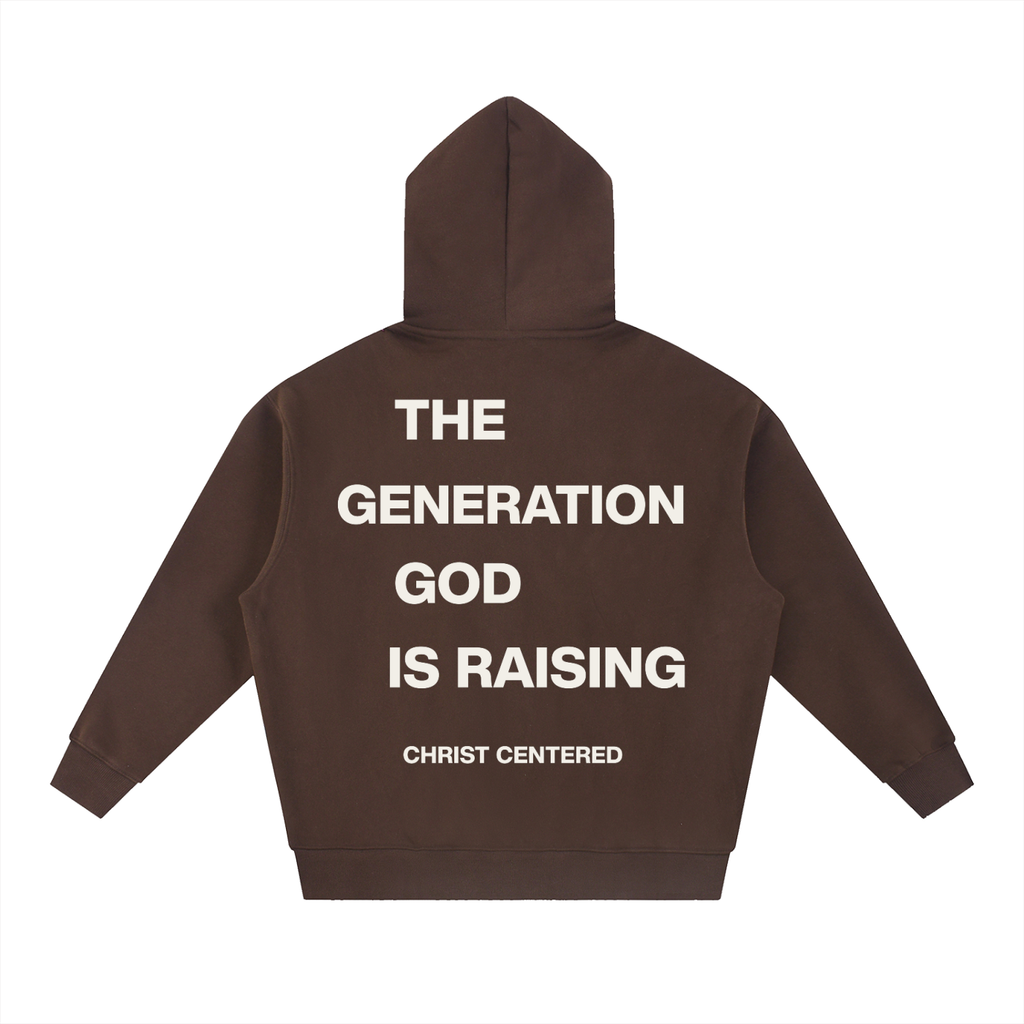 ‘The Gen God Is Raising’ Boxy Fleece Hoodie