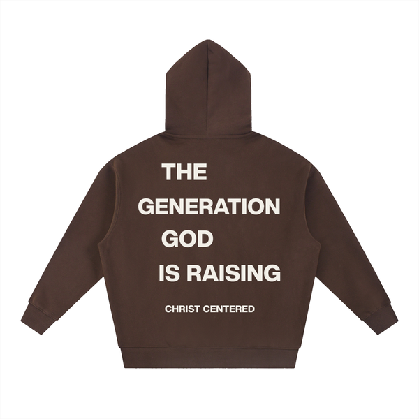 ‘The Gen God Is Raising’ Boxy Fleece Hoodie