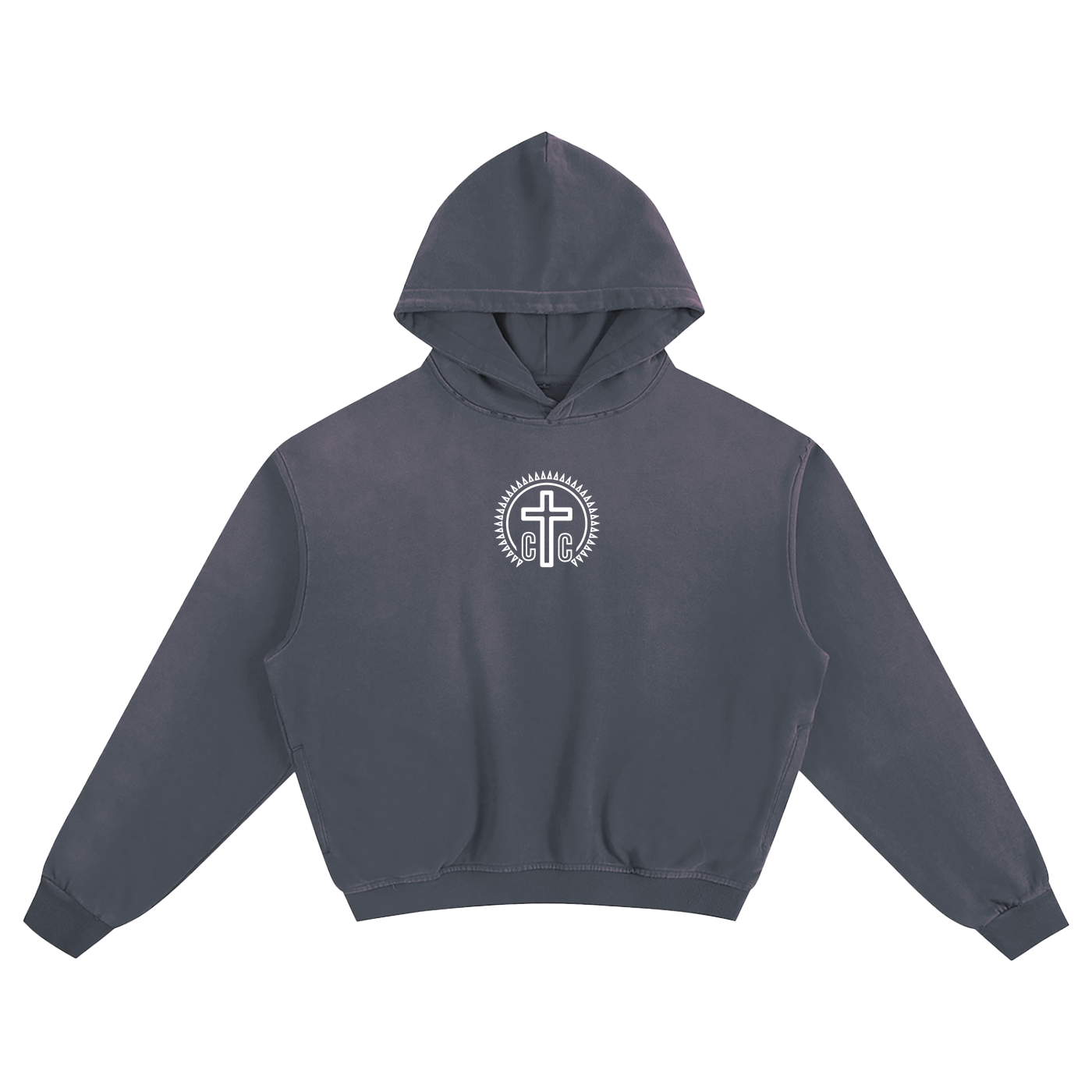 'I Am Christ Centered' Sunfaded Boxy Hoodie