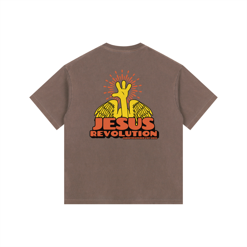 ‘Jesus Revolution’ Washed Oversized Tee