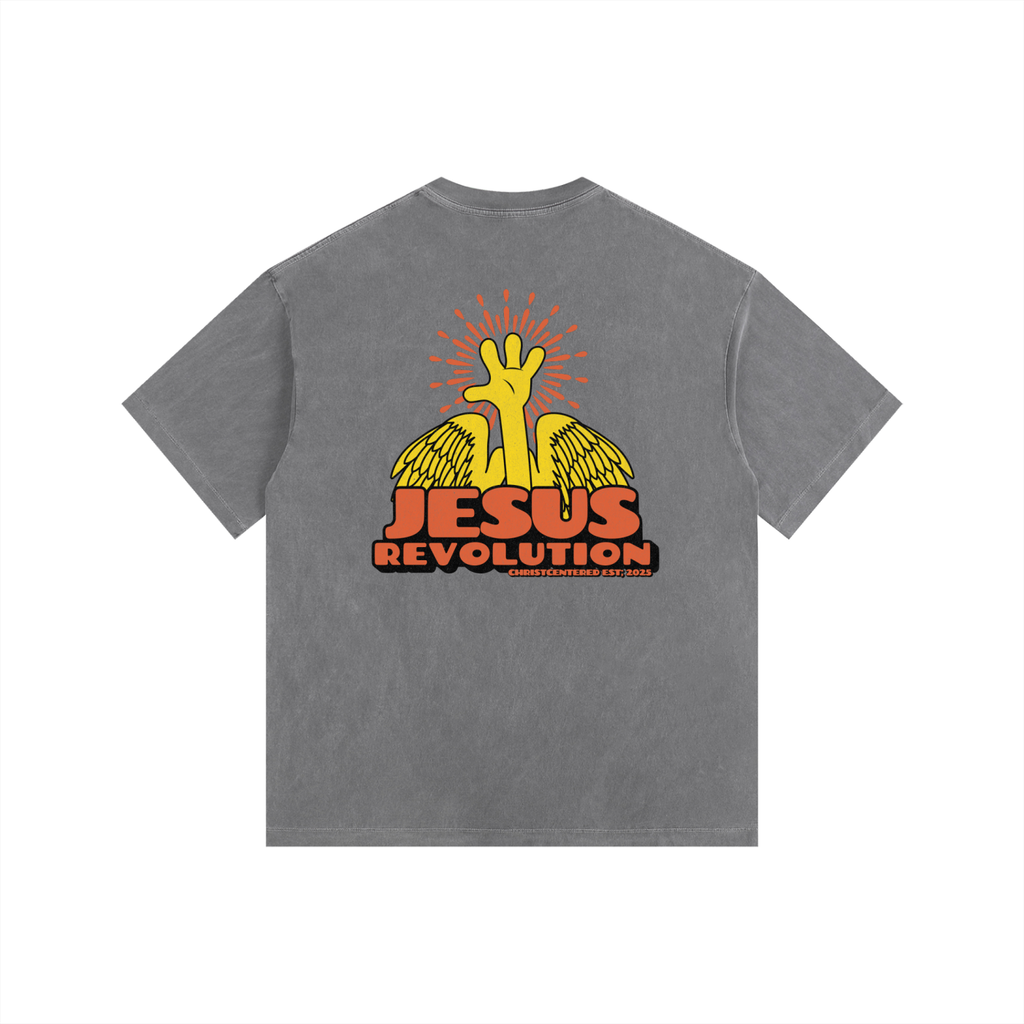 ‘Jesus Revolution’ Washed Oversized Tee